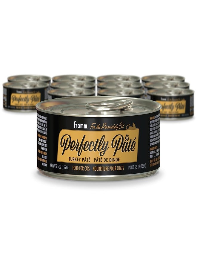 Fromm Perfectly Pâté Turkey Pate Cat Food - Premium Wet Cat Food - Turkey Recipe - Case of (12) 5.5 oz Cans - Image 1